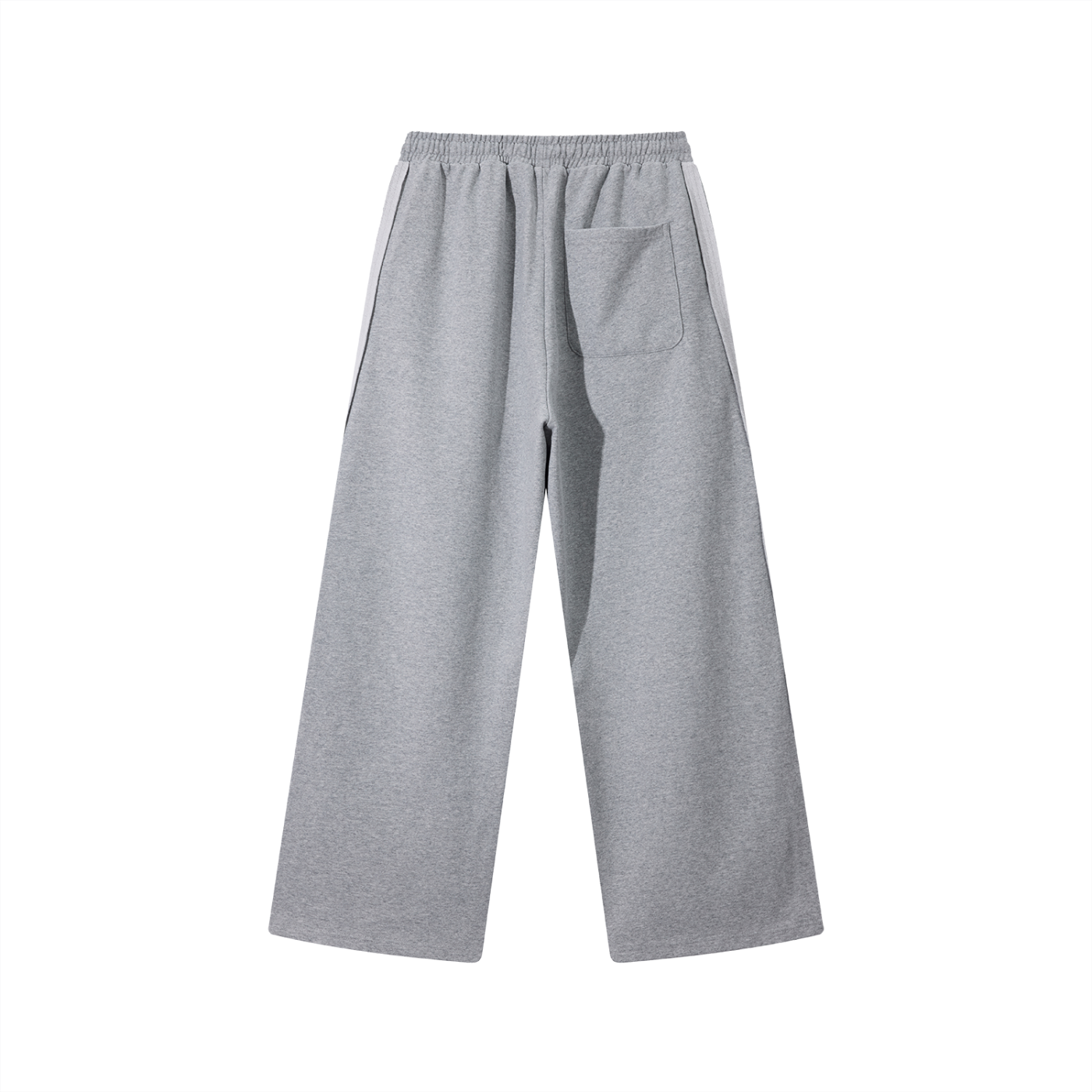 Mens Contrast Tape Straight-Leg Sweatpants
