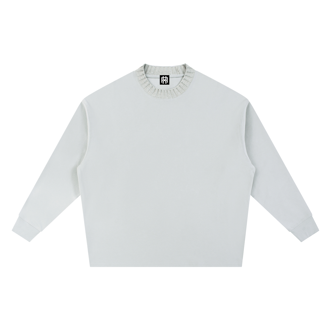 Mens Knitted Round Neck Oversize Sweatshirt