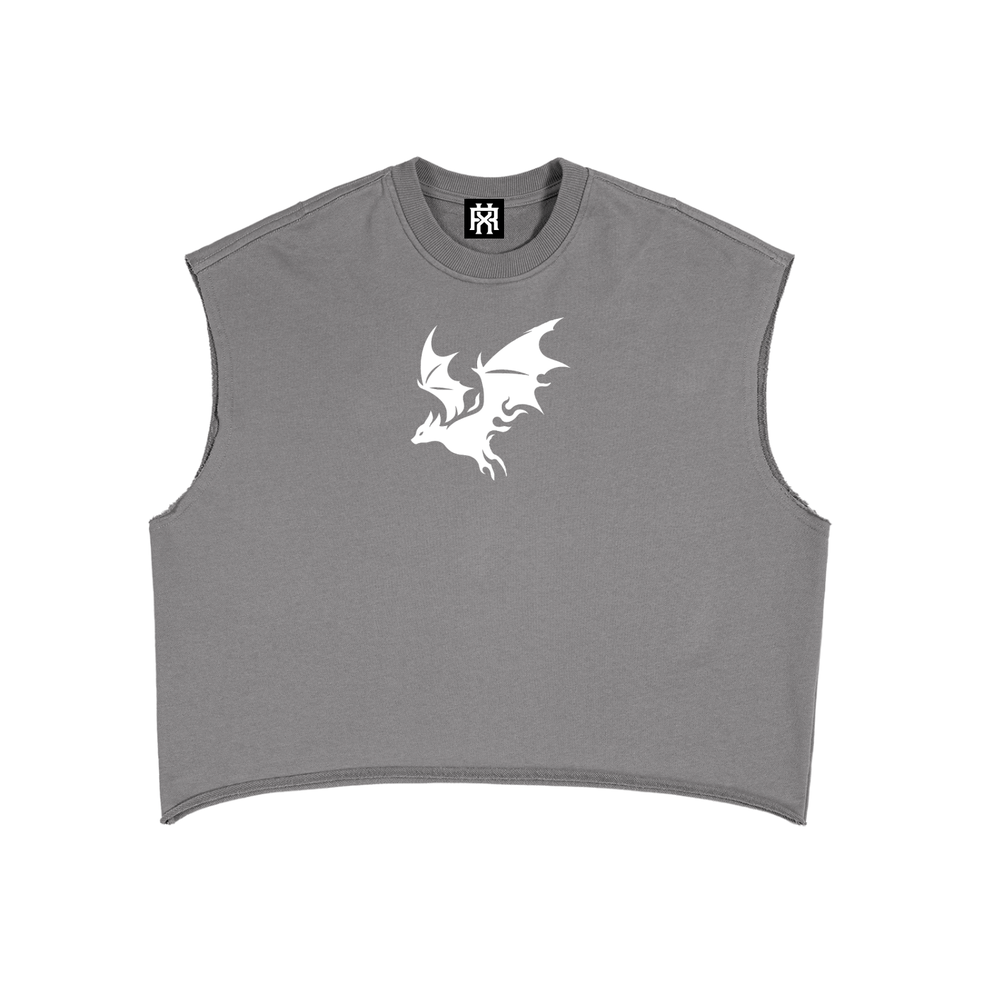 Mens French Terry Boxy Gym Tank Top