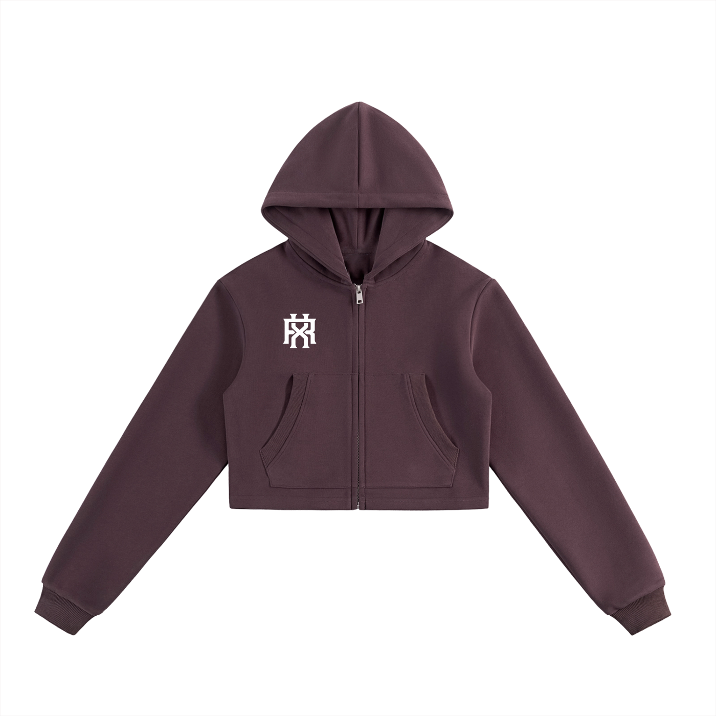 Women’s Essential Cropped Zip-Up Hoodie