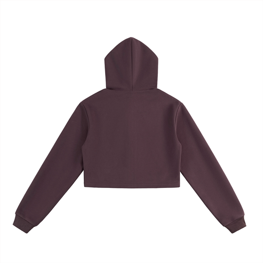Women’s Essential Cropped Zip-Up Hoodie