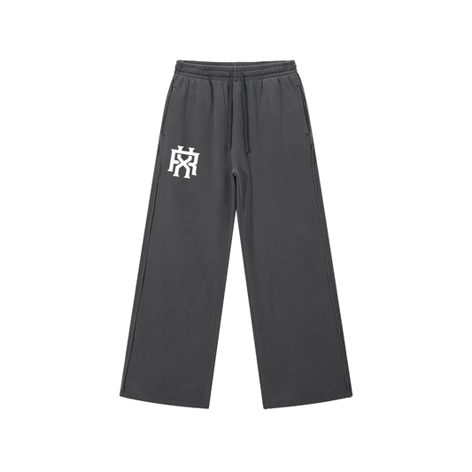 Mens Snow Washed Raw Edge Sweatpants