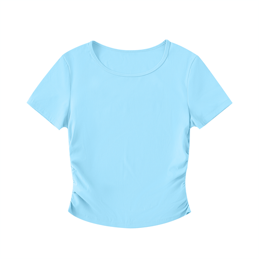 Ruched Bodycon Crop Top