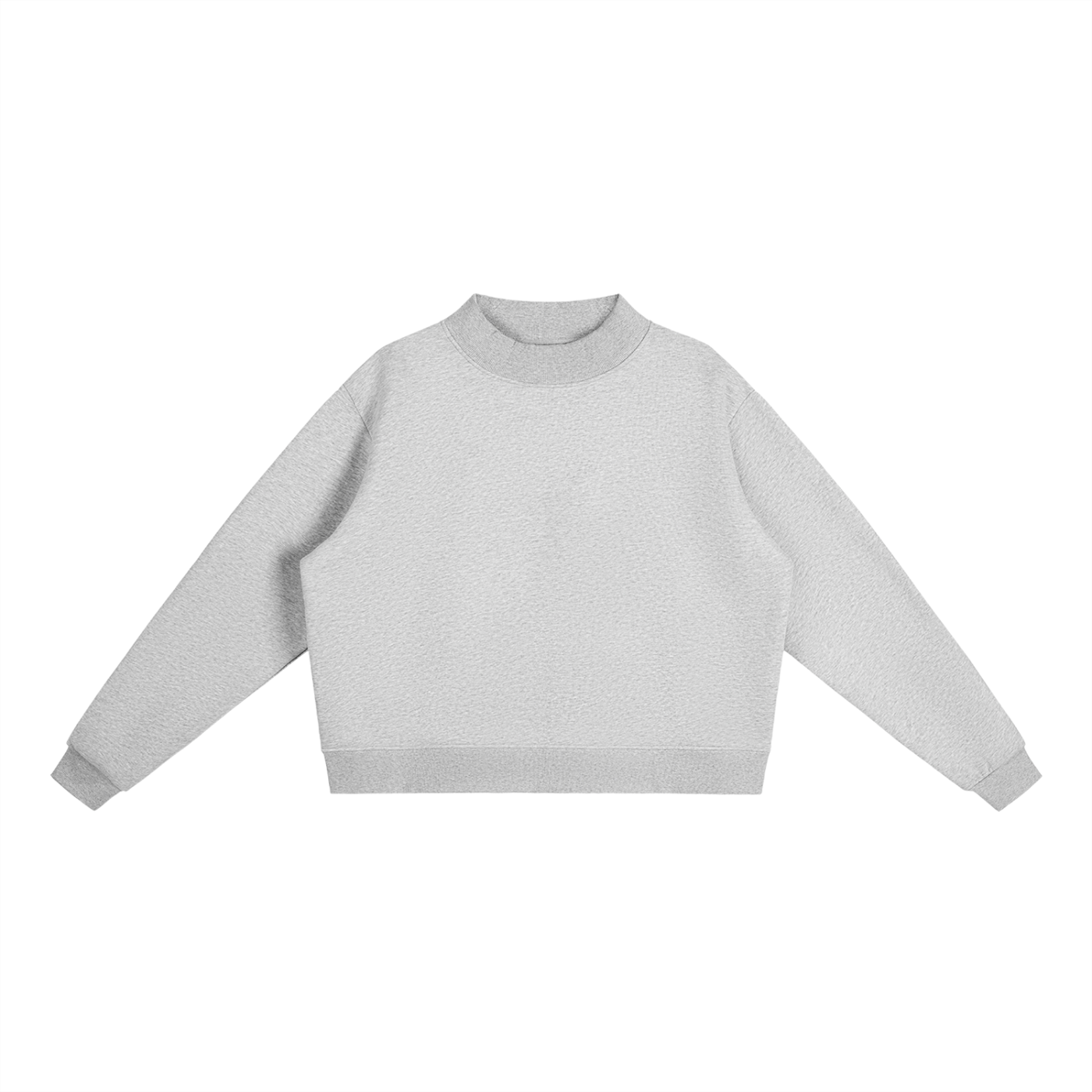 Women’s Essential Fleece Mock-Neck Crew Sweatshirt