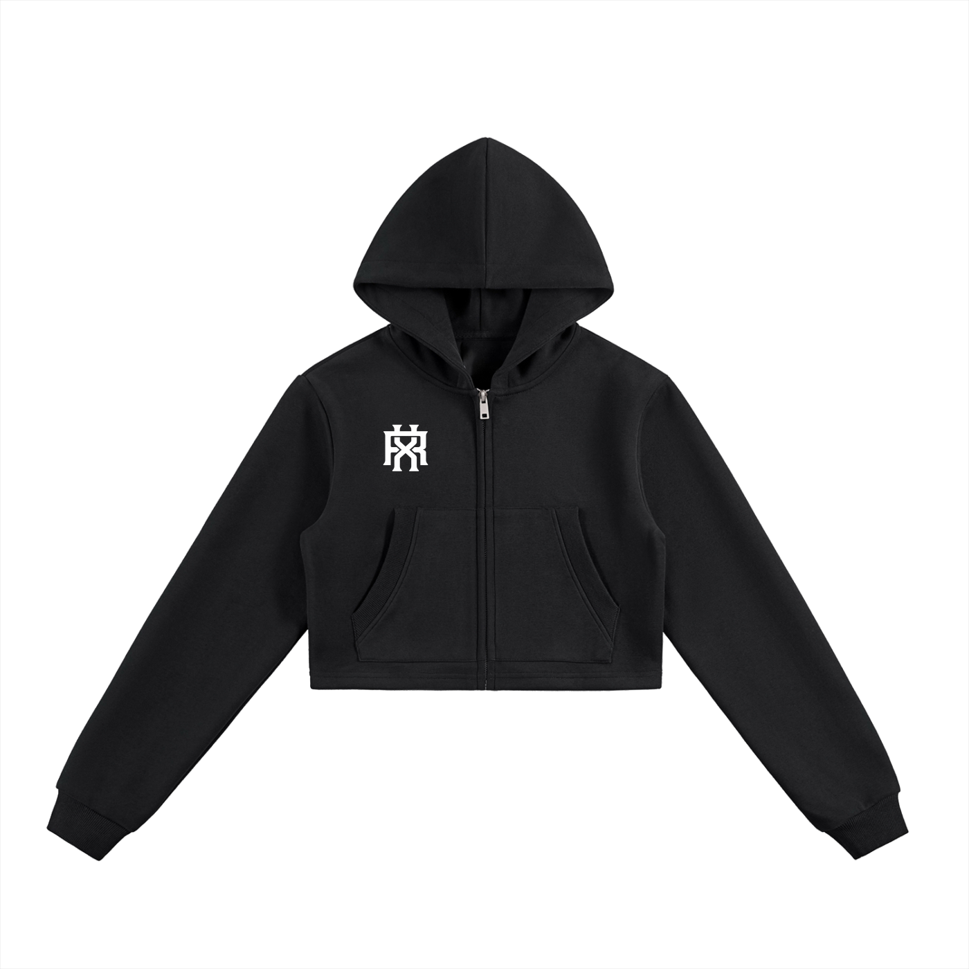 Women’s Essential Cropped Zip-Up Hoodie