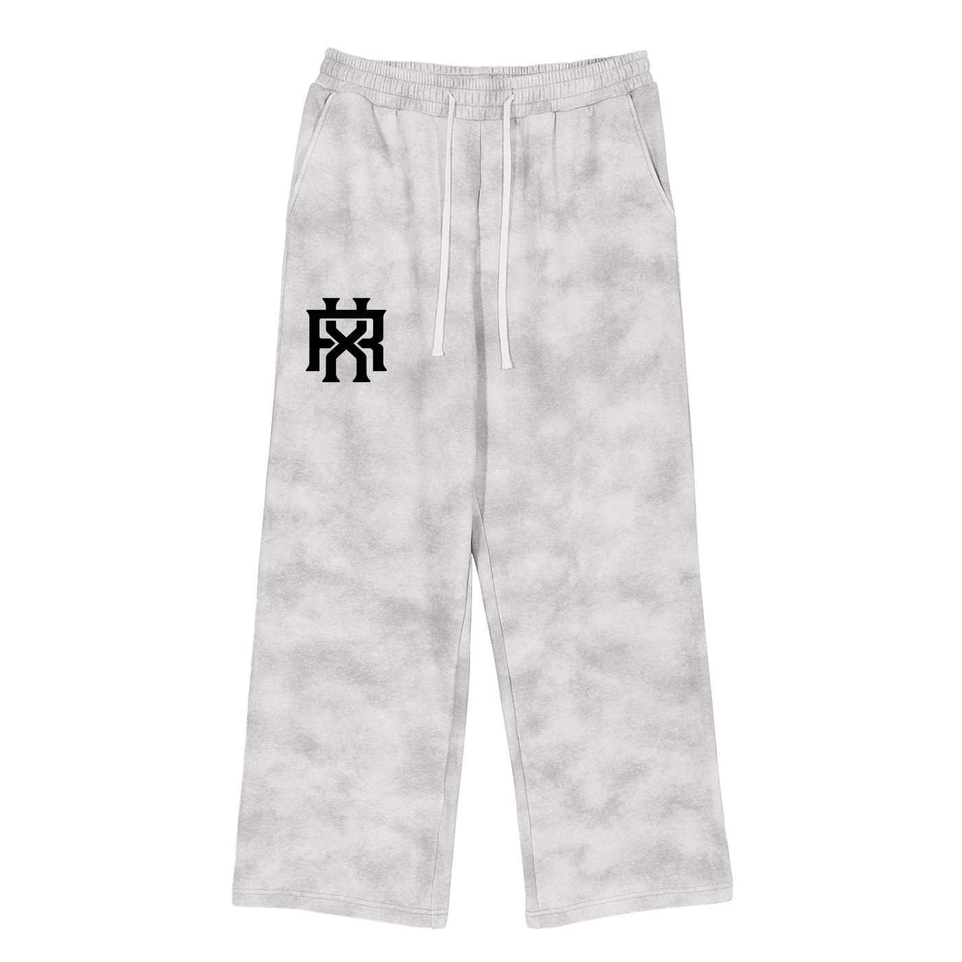 Mens Dirty Washed Fleece Sweatpants