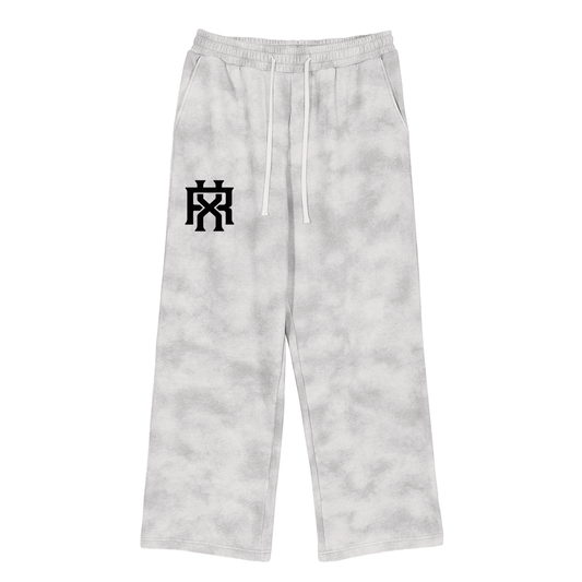 Mens Dirty Washed Fleece Sweatpants