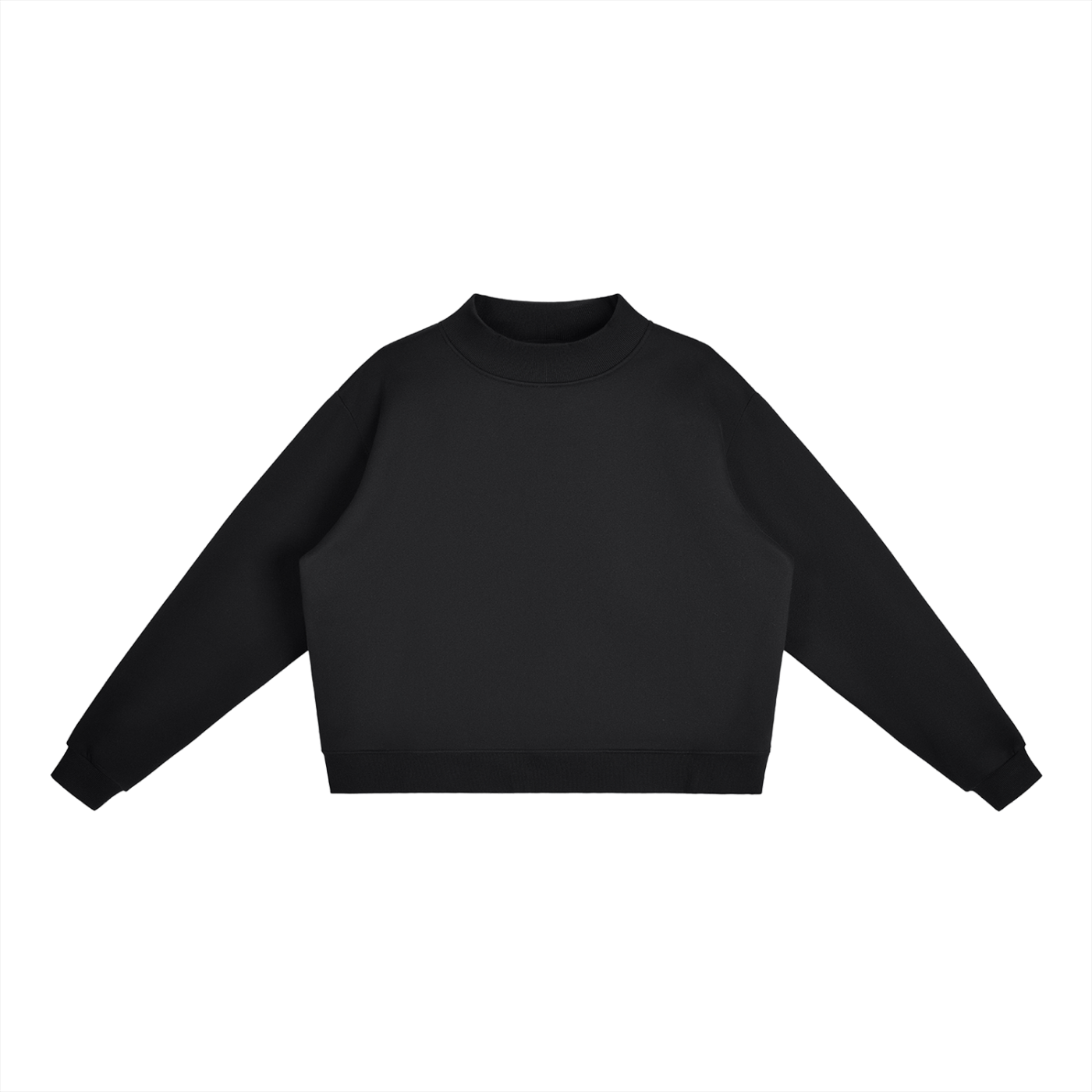 Women’s Essential Fleece Mock-Neck Crew Sweatshirt