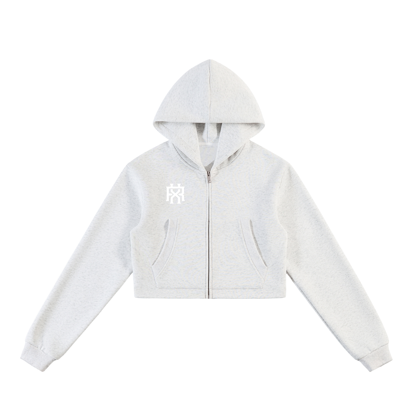 Women’s Essential Cropped Zip-Up Hoodie