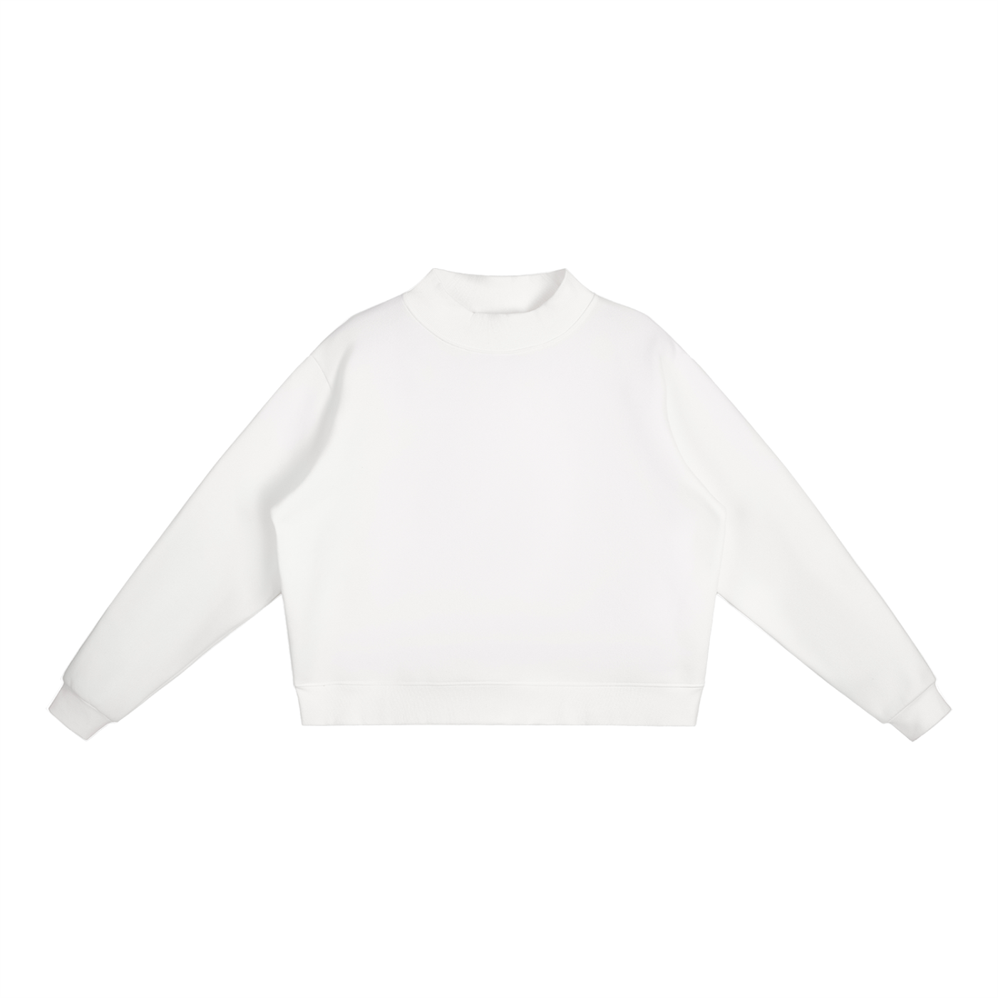 Women’s Essential Fleece Mock-Neck Crew Sweatshirt