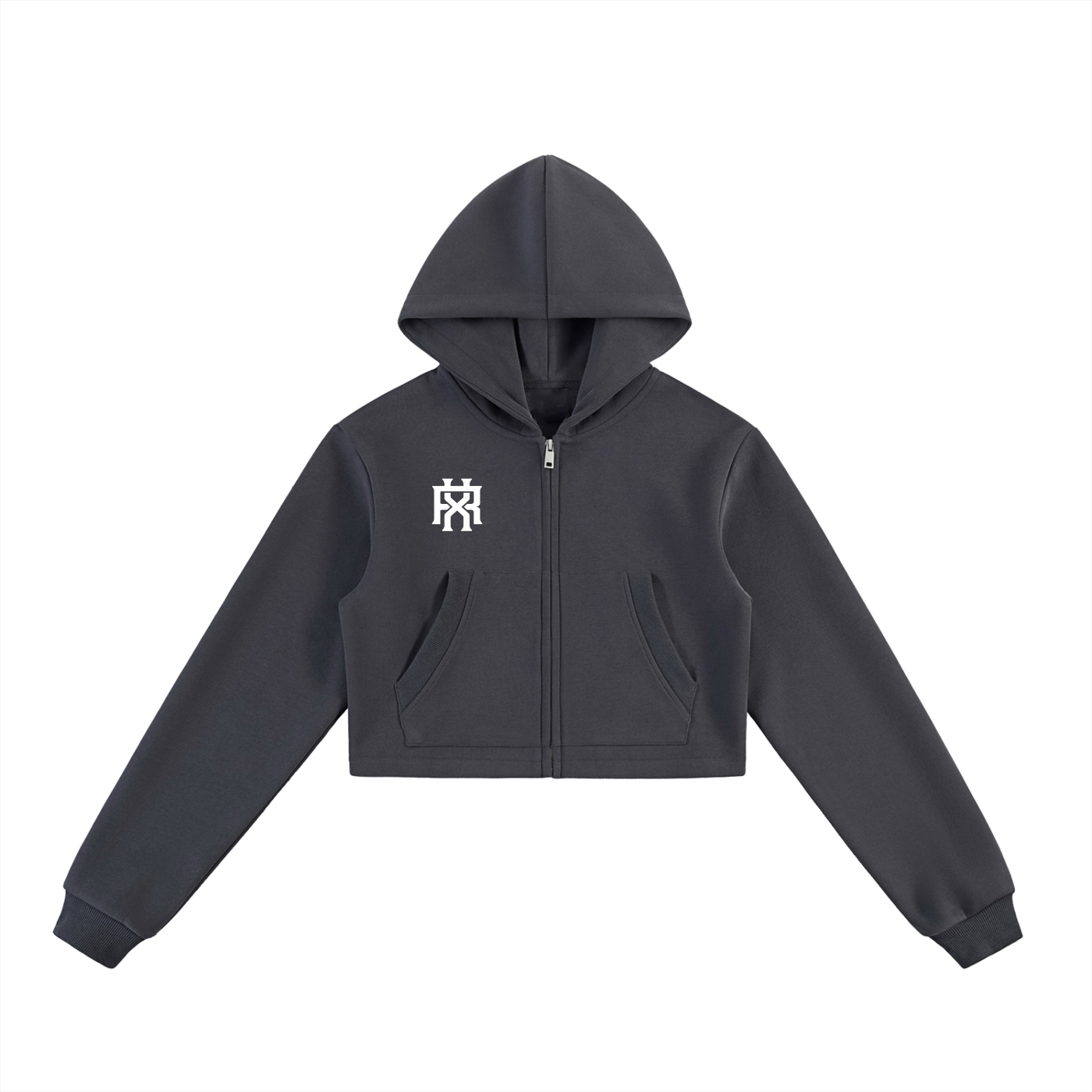 Women’s Essential Cropped Zip-Up Hoodie