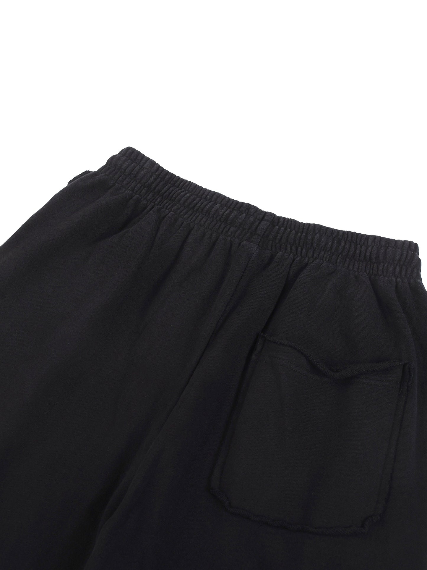 Mens Snow Washed Raw Edge Sweatpants