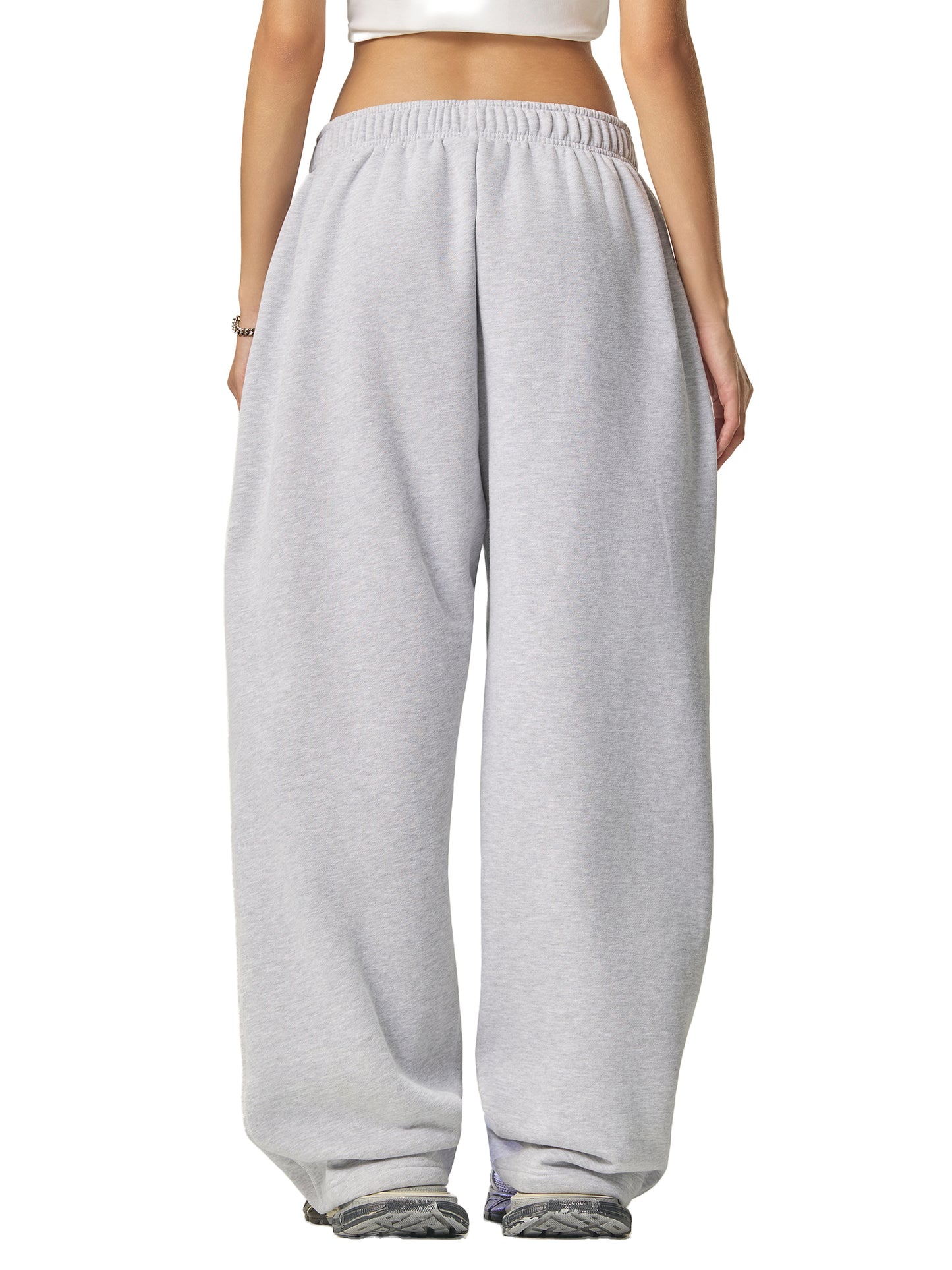 Mens Contrast-Stitched Fleece Sweatpants