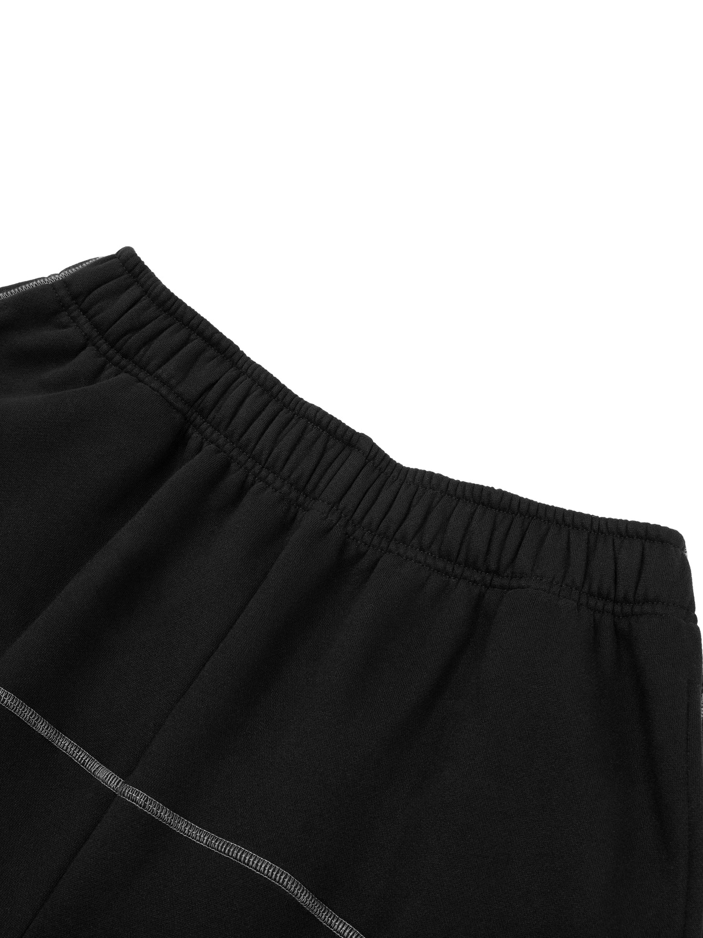 Mens Contrast-Stitched Fleece Sweatpants