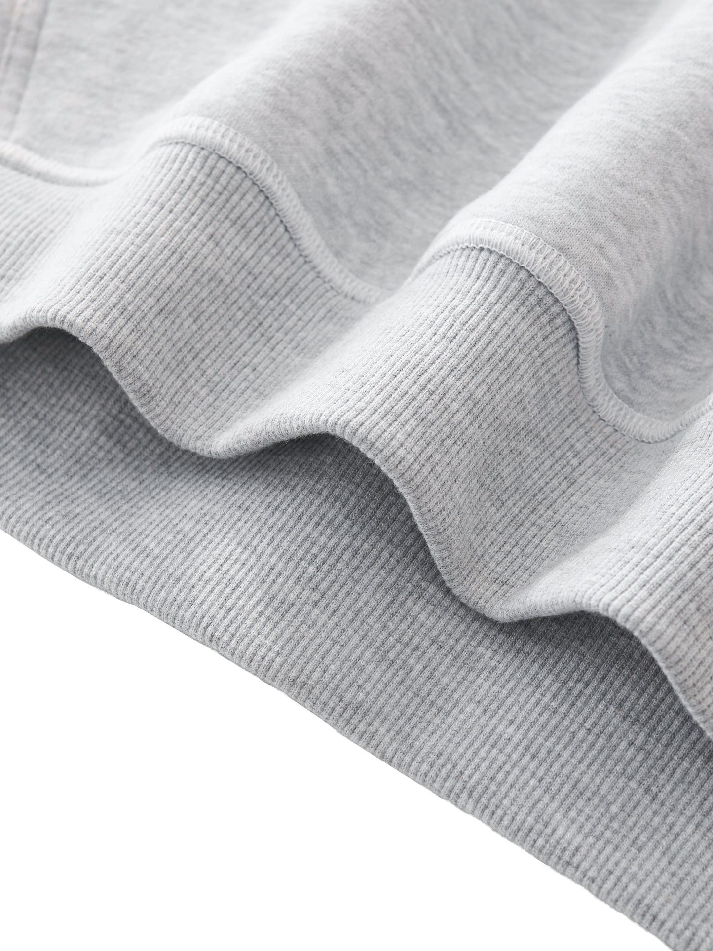 Mens Contrast-Stitched Boxy Fleece Hoodie